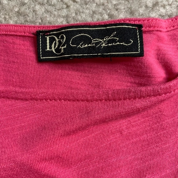 🎄🎄DG2 Diane Gilman Boho Flutter Sleeve Top Pink Women Small - Picture 4 of 7